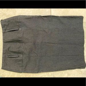 Dark Grey Pencil Skirt